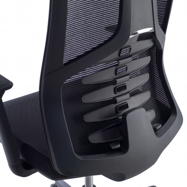 chaise ergonomique noir quick maille accoudoirs reglables 3d soutien lombaire appui tete 7