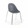 Chaise Visiteur Croft, empilable, structure en métal