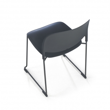 chaise de conference gris sans bras plastique sans accoudoirs 6