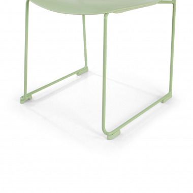 chaise de conference vert sans bras plastique sans accoudoirs 7