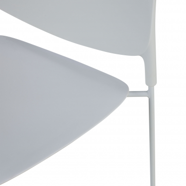 chaise de conference blanc sans bras plastique sans accoudoirs 5
