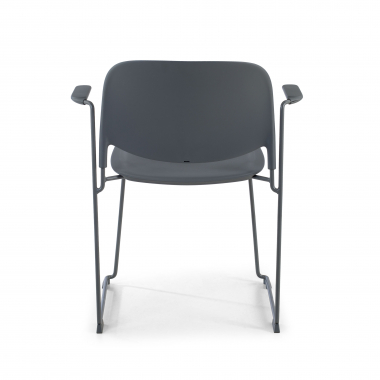 chaise de conference gris avec bras plastique accoudoirs fixes 8
