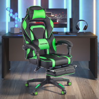 Chaise Gaming avec Repose-pieds Logan, accoudoirs synchronisés