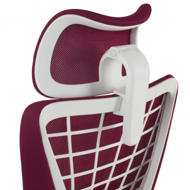 chaise ergonomique rouge miller maille accoudoirs reglables 3d 9
