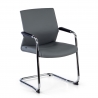 Fauteuil Salle d'Attente Adele, cantilever, Design Moderne, Cuir
