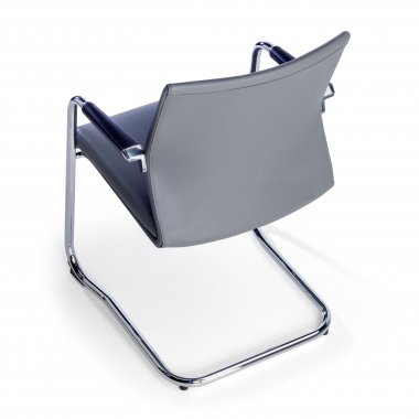 chaise salle d attente gris ecopiel simil cuir accoudoirs rembourres 6