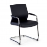 Fauteuil Salle d'Attente Adele, cantilever, Design Moderne, Cuir