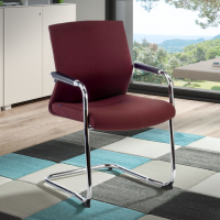 Fauteuil Salle d'Attente Adele, cantilever, professionnel, Tissu
