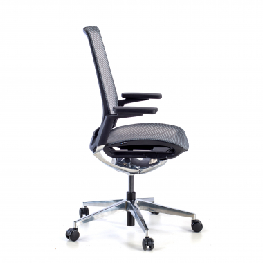 chaise de bureau noir sans appui tete maille accoudoirs reglables 4d soutien lombaire 4