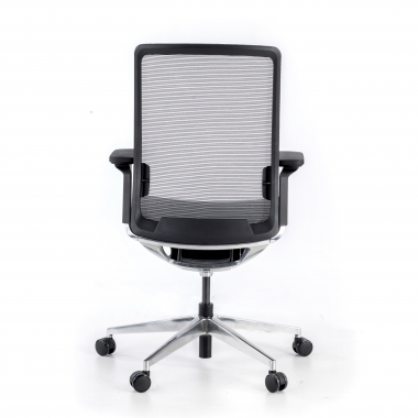 chaise de bureau noir sans appui tete maille accoudoirs reglables 4d soutien lombaire 7