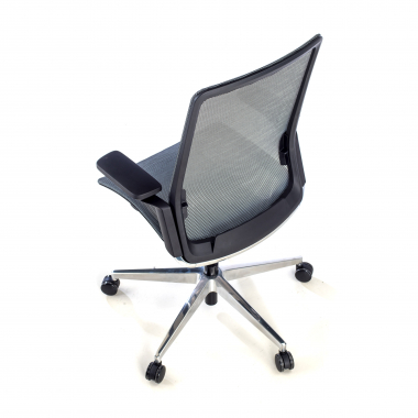 chaise de bureau noir sans appui tete maille accoudoirs reglables 4d soutien lombaire 8