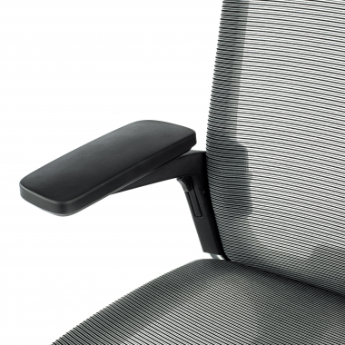 chaise de bureau noir sans appui tete maille accoudoirs reglables 4d soutien lombaire 5