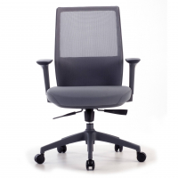 Chaise de bureau professionnelle Five, rouge, coussin lombaire, entièrement réglable regolabile