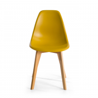 Chaise Scandinave Bergen, pieds en bois