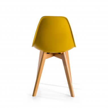 chaise scandinave jaune bergen plastique sans accoudoirs 5