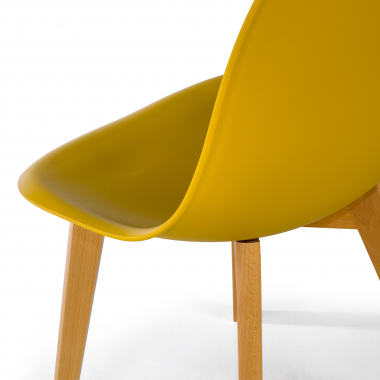 chaise scandinave jaune bergen plastique sans accoudoirs 8