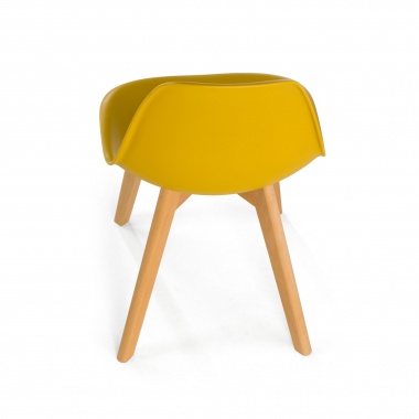 chaise scandinave jaune bergen plastique sans accoudoirs 10