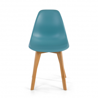 chaise scandinave bleu bergen plastique sans accoudoirs 3