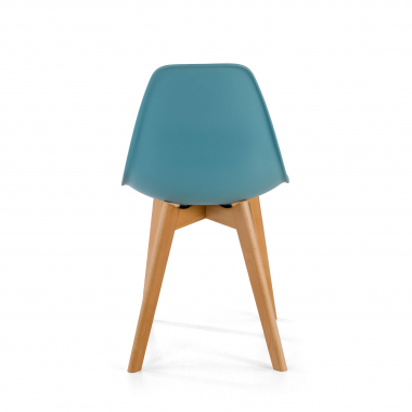 chaise scandinave bleu bergen plastique sans accoudoirs 6