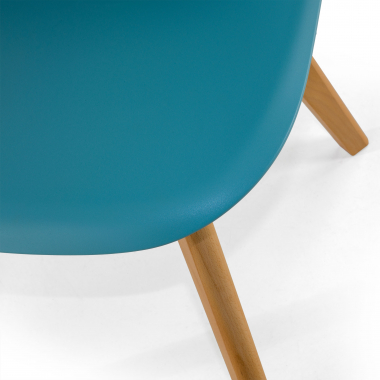 chaise scandinave bleu bergen plastique sans accoudoirs 9