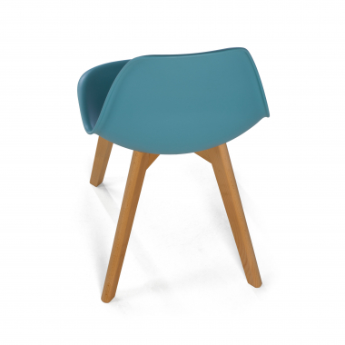 chaise scandinave bleu bergen plastique sans accoudoirs 11