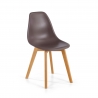Chaise Scandinave Bergen, pieds en bois