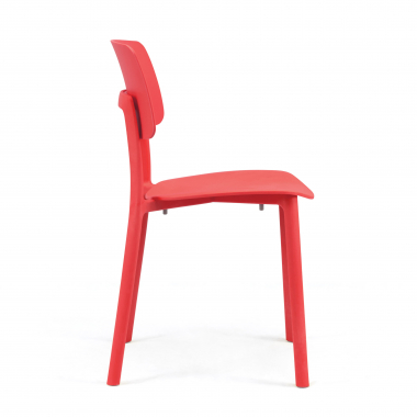 chaise de conference rouge etna plastique sans accoudoirs 4