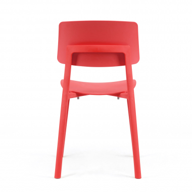 chaise de conference rouge etna plastique sans accoudoirs 6