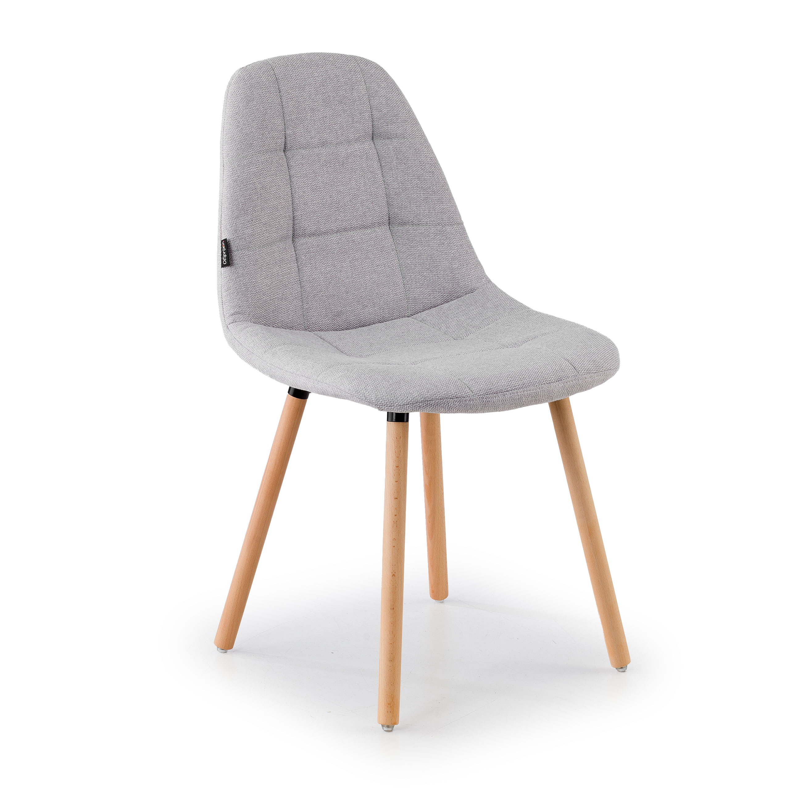 Chaise Scandinave Zafir, rembourrage épais, pieds en bois