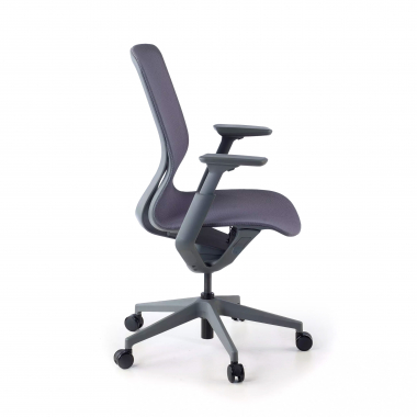 chaise de bureau design anthracite kinet maille accoudoirs reglables 3d 4