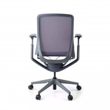 chaise de bureau design anthracite kinet maille accoudoirs reglables 3d 5