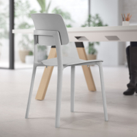 Chaise Salle d'Attente Etna, Design Minimaliste et Empilable