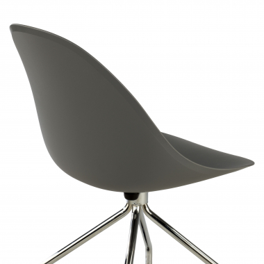 chaise de reunion gris avec roulettes plastique sans accoudoirs 9