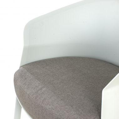 chaise salle d attente blanc pattes en bois tissu sans accoudoirs 9