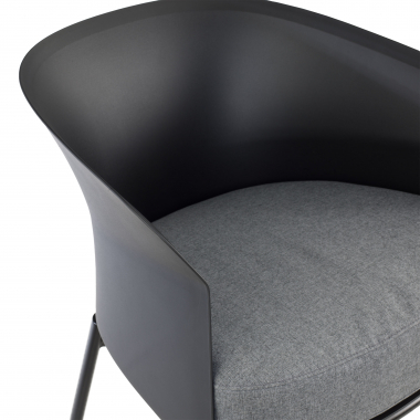 chaise salle d attente noir pattes en bois tissu sans accoudoirs 9