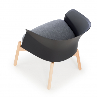 chaise salle d attente noir pattes en metal tissu sans accoudoirs 9