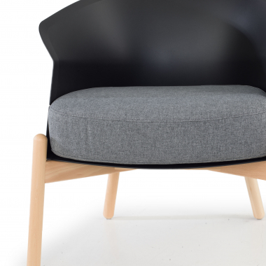 chaise salle d attente noir pattes en metal tissu sans accoudoirs 6
