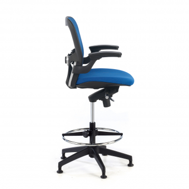 tabouret ergonomique bleu tabouret de bureau maille accoudoirs fixes 6