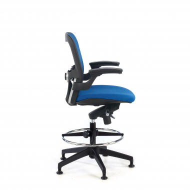 tabouret ergonomique bleu tabouret de bureau maille accoudoirs fixes 7