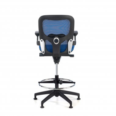 tabouret ergonomique bleu tabouret de bureau maille accoudoirs fixes 9