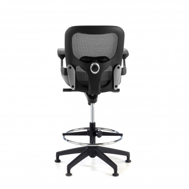 tabouret ergonomique gris tabouret de bureau maille accoudoirs fixes 9