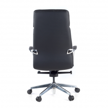 fauteuil de bureau noir cuir authentique accoudoirs rembourres 9
