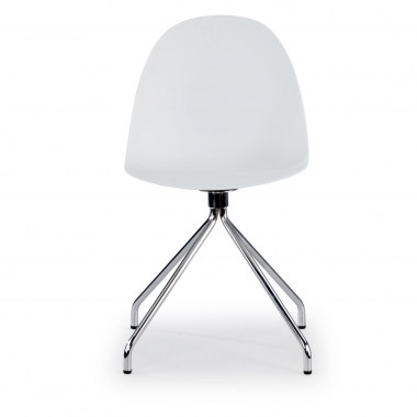 chaise de reunion blanc base pyramide plastique sans accoudoirs 3