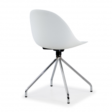 chaise de reunion blanc base pyramide plastique sans accoudoirs 6