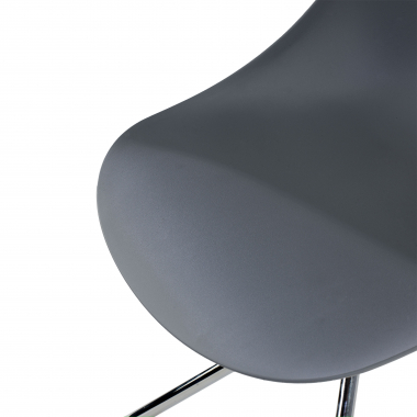 chaise de reunion gris base pyramide plastique sans accoudoirs 5