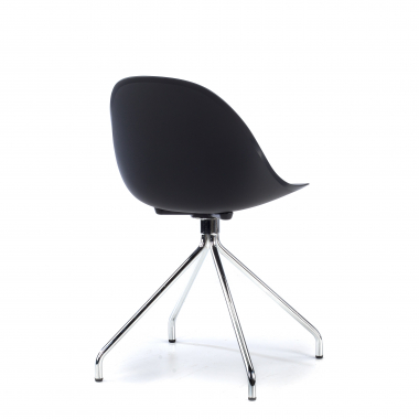 chaise de reunion noir base pyramide plastique sans accoudoirs 6
