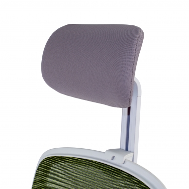 chaise de bureau blanc vert kaito maille accoudoirs mobiles appui tete 9