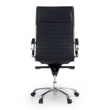 fauteuil de bureau noir cuir naturel cuir authentique accoudoirs rembourres 7