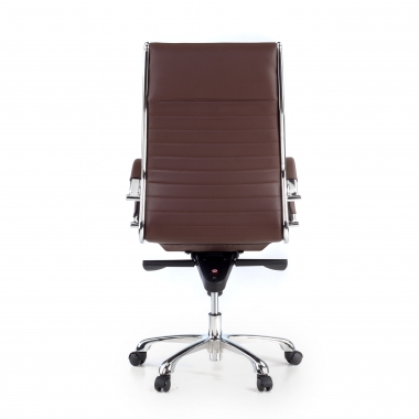 fauteuil de bureau marron cuir naturel cuir authentique accoudoirs rembourres 7