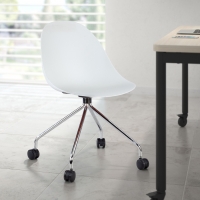 Chaise de réunion Croft, Pivotante avec roulettes